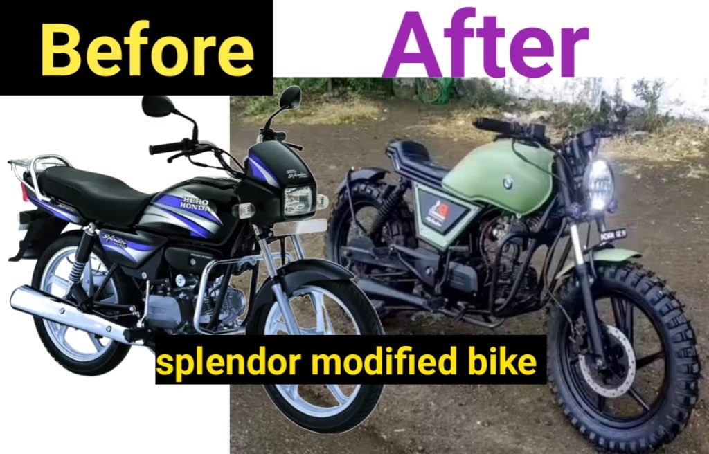 splendor bike modified , photo , sticker , light , accessories , price 